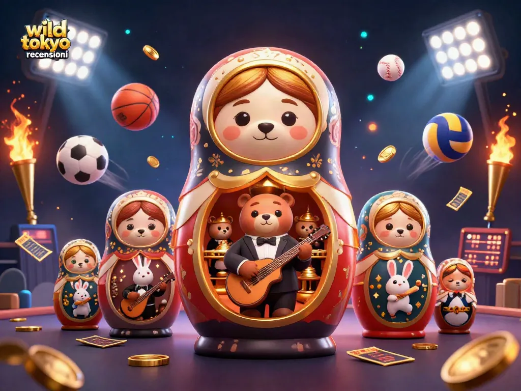 Experience the excitement of Wild Tokyo recensioni with vibrant casino-themed elements and dynamic characters.