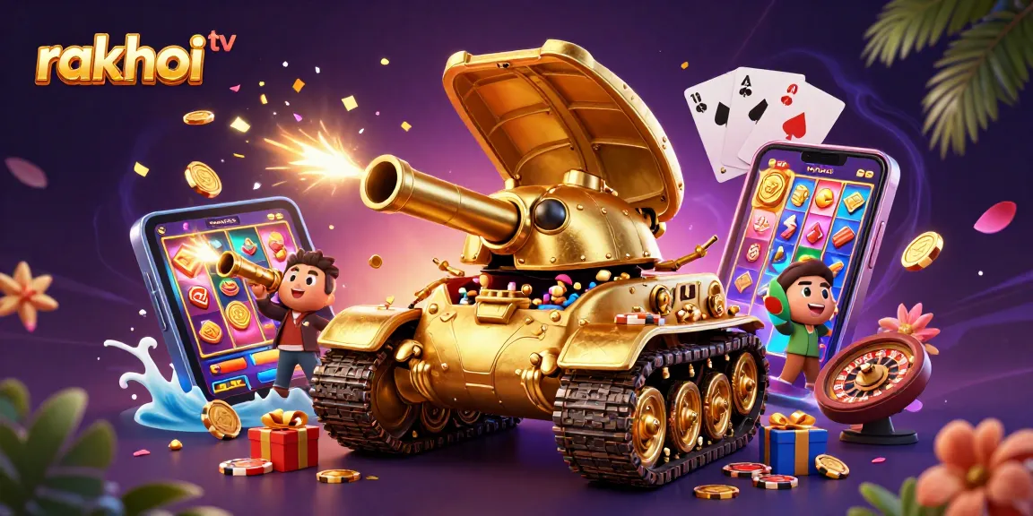 Experience rakhoi tv’s captivating miniature casino within a golden beetle tank, bursting with dynamic gaming action.