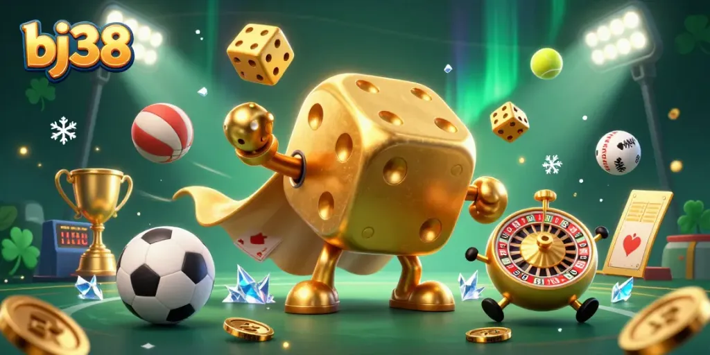 Experience thrilling games with bj38, where a golden dice golem and roulette partner bring excitement.