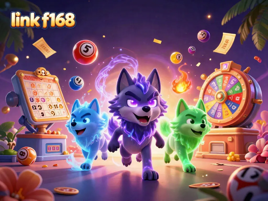 Experience excitement with the link f168 as lottery balls and prizes abound in this thrilling gaming scene.